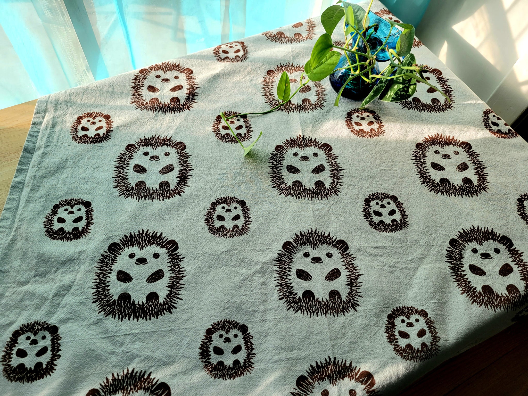 Big & Little Hedgehog Tea Towel
