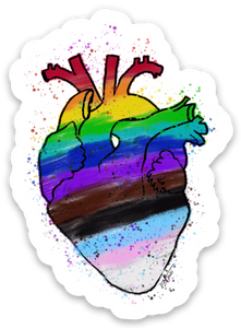 Inclusive Pride Heart Sticker