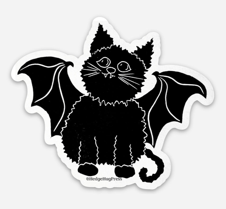 Bat Kitty Vinyl Sticker